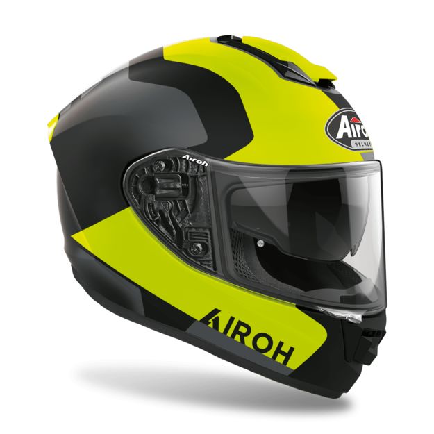 Дорожный шлем Airoh St 501 Dock кислотно - черный в интернет Магазине Аллигатор Красноярск