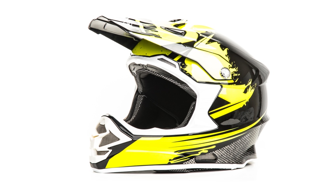 Шлем мото кроссовый HIZER B6195 black/yellow в интернет Магазине Аллигатор Красноярск
