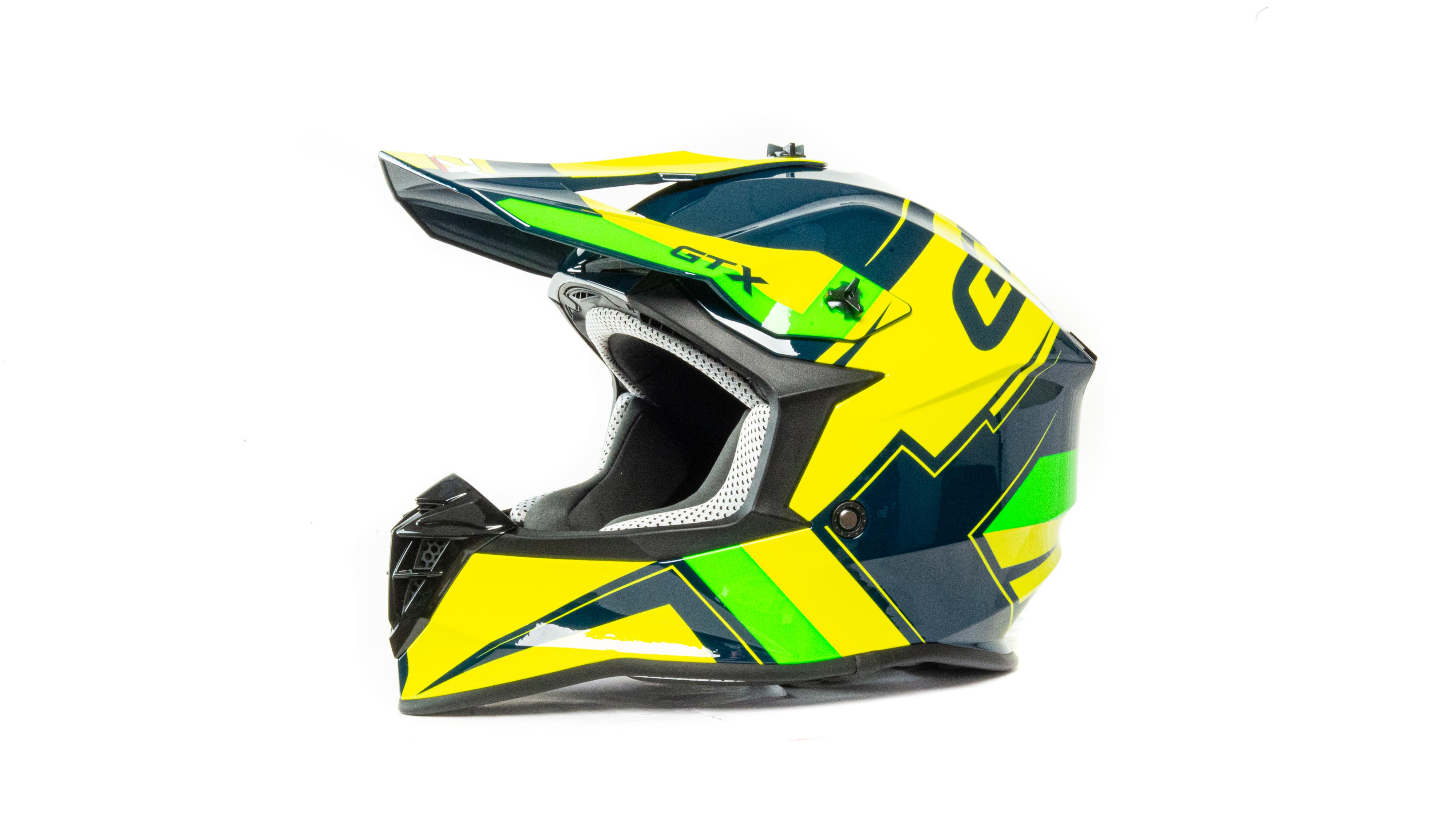 Шлем мото кроссовый GTX 633 GREEN в интернет Магазине Аллигатор Красноярск