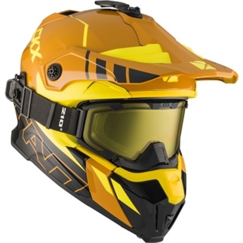 Шлем снегоходный CKX  TITAN AVALANCHE с очками горчичный/желтый в интернет Магазине Аллигатор Красноярск