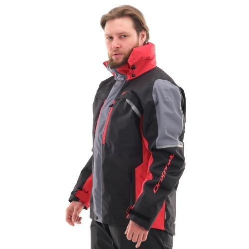 Мембранная куртка Dragonfly QUAD PRO 2021 BLACK-RED 400117-21-239 в интернет Магазине Аллигатор Красноярск