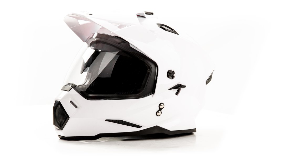 Шлем мото мотард HIZER J6802 white (2 визора) в интернет Магазине Аллигатор Красноярск