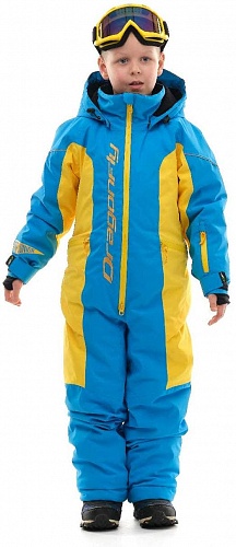 Зимний детский утепленный комбинезон Dragonfly Junior Blue-Yellow в интернет Магазине Аллигатор Красноярск