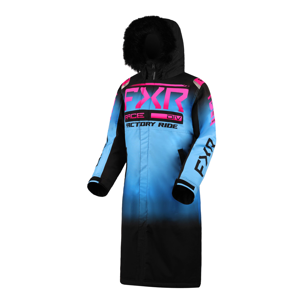 Пальто FXR Warm-Up (Black-Blue Fade/E Pink Fade) в интернет Магазине Аллигатор Красноярск