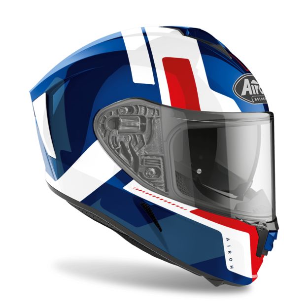 Дорожный шлем Airoh Spark Shogun красно - синий в интернет Магазине Аллигатор Красноярск