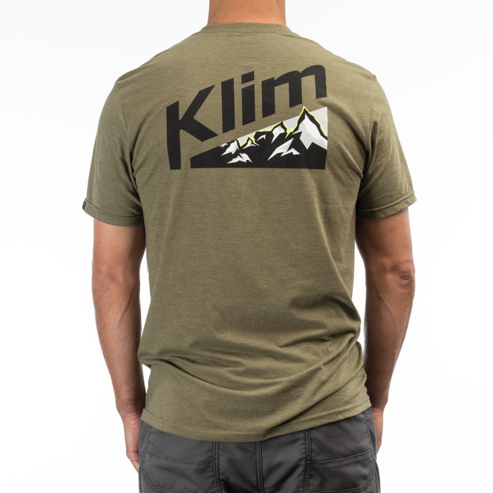 Футболка Klim Mountain Peak Tri-blend Military Green Frost - Black 3691-000-130-327 в интернет Магазине Аллигатор Красноярск