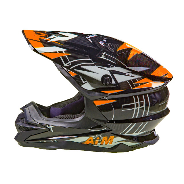 Шлем AiM JK803S Orange/Black 803-018 в интернет Магазине Аллигатор Красноярск
