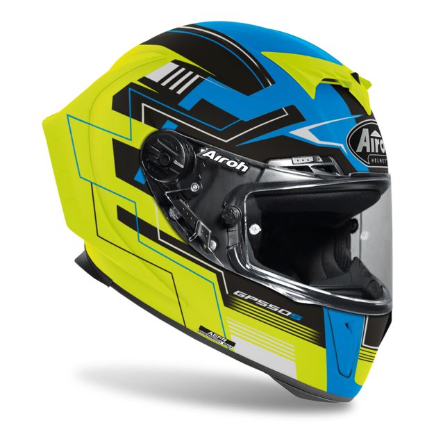 Дорожный шлем Airoh GP 550 S Challenge кислотно - желтый  в интернет Магазине Аллигатор Красноярск