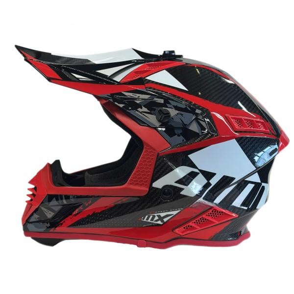 Шлем AiM RH855 Carbon TERRAIN Black/Red RH855T-DBR в интернет Магазине Аллигатор Красноярск