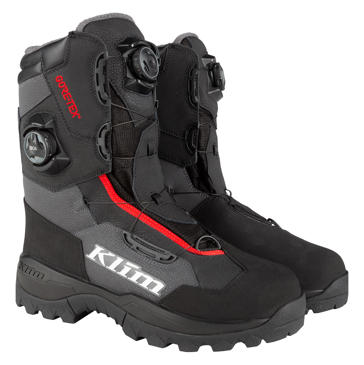 Снегоходные ботинки Klim Adrenaline Pro GTX BOA Asphalt-High Risk Red в интернет Магазине Аллигатор Красноярск