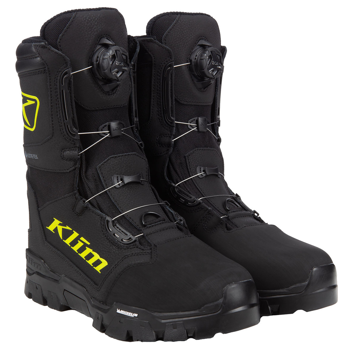Снегоходные ботинки Klim Klutch GTX BOA Black - Hi-Vis 3112-001-009-004 в интернет Магазине Аллигатор Красноярск