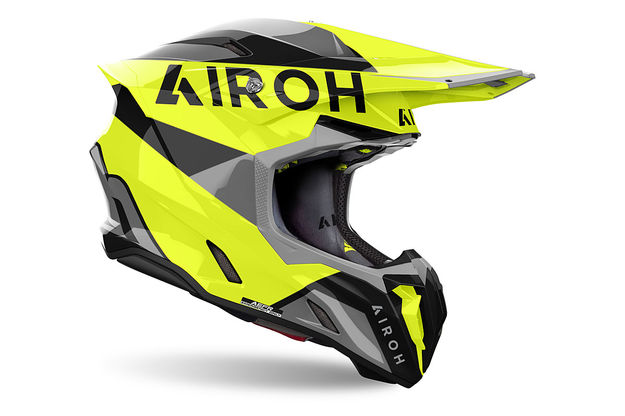 Шлем внедорожный Airoh Twist 3 King Yellow Gloss  в интернет Магазине Аллигатор Красноярск