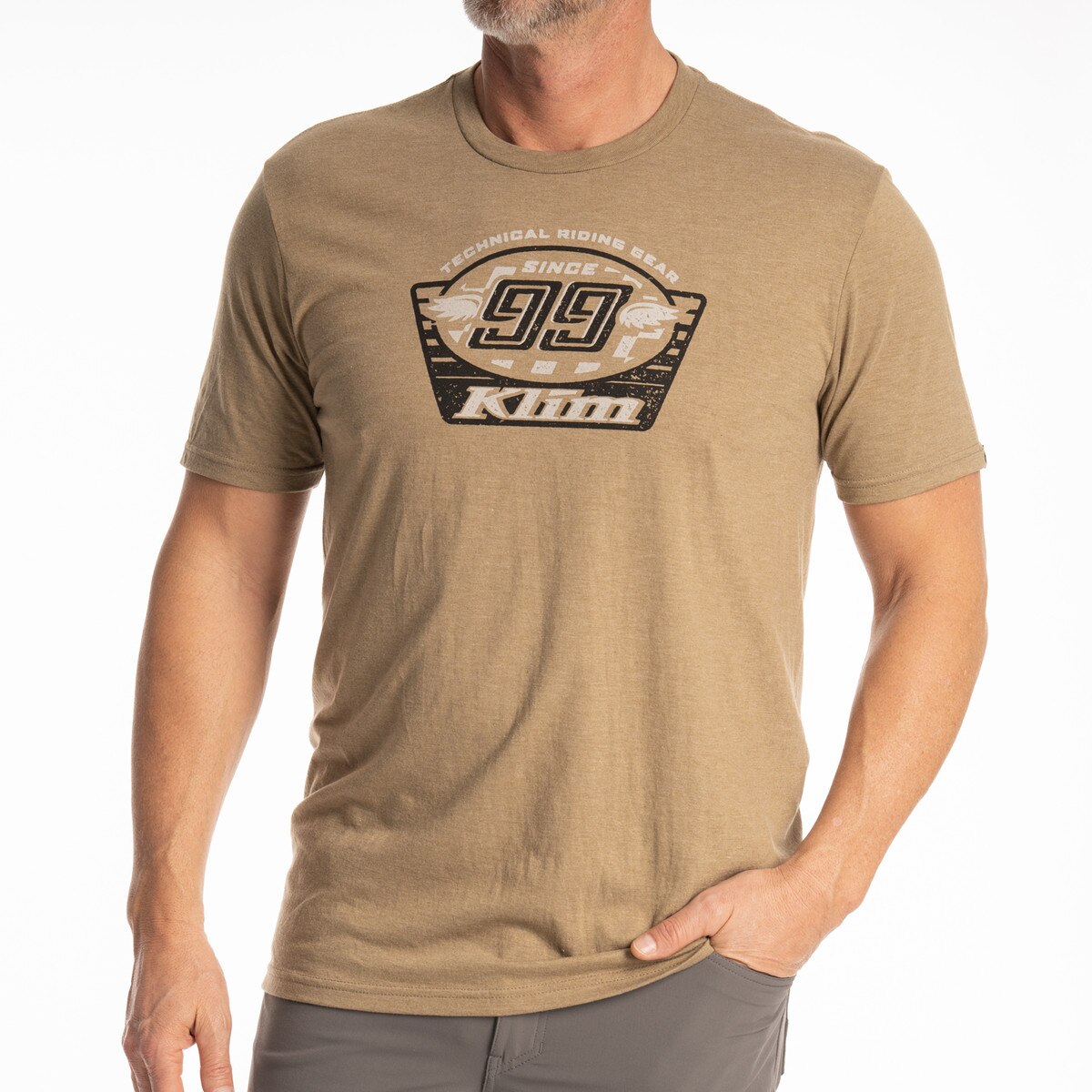 Футболка Klim Pioneer 99 Tri-blend Coyote Brown Heather - Monument 2051-000-130-938 в интернет Магазине Аллигатор Красноярск