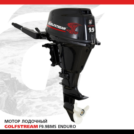 Мотор лодочный GOLFSTREAM F9.9ABMS Enduro в интернет Магазине Аллигатор Красноярск