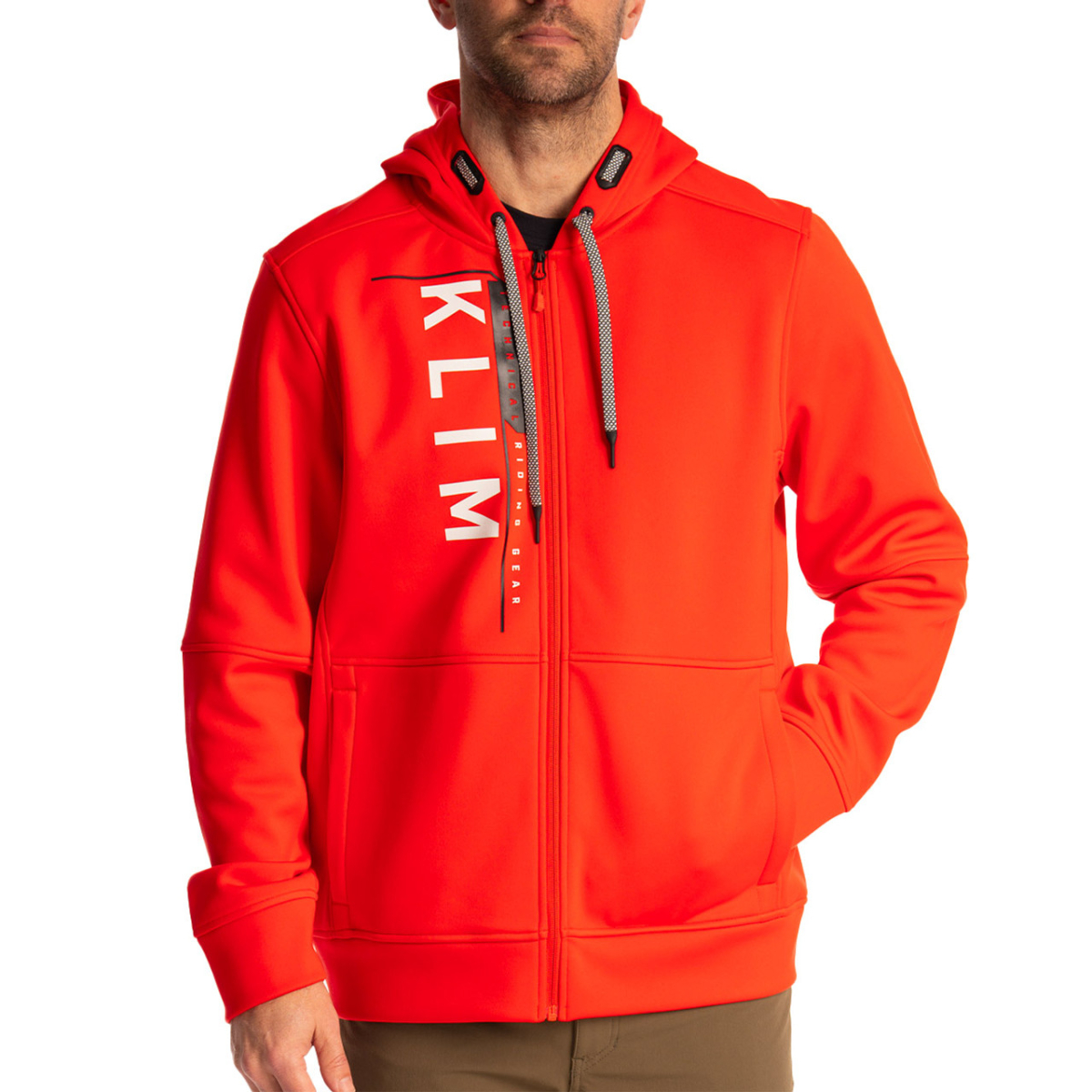 Кофта с капюшоном Klim Barracks Hoodie Fiery Red - White 6628-000-140-146 в интернет Магазине Аллигатор Красноярск
