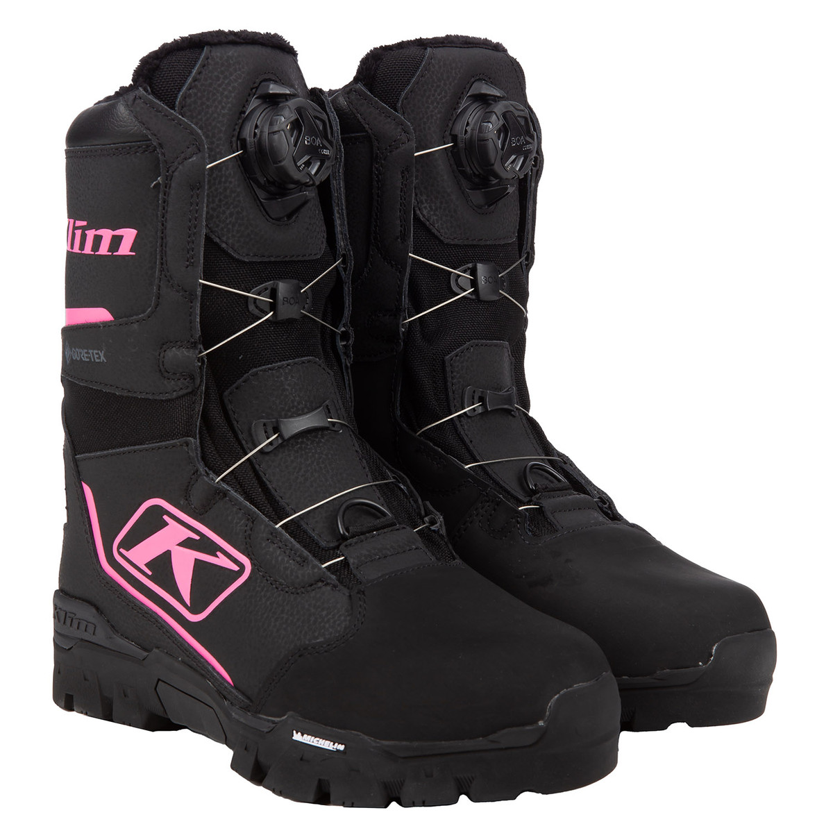 Снегоходные ботинки Klim Aurora GTX BOA  Black - Knockout Pink 3390-002-006-014 в интернет Магазине Аллигатор Красноярск