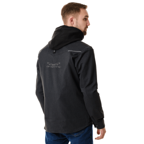 Моторубашка Dragonfly STREETFIGHTER Graphite с защитой 2024  700190-24-920 в интернет Магазине Аллигатор Красноярск