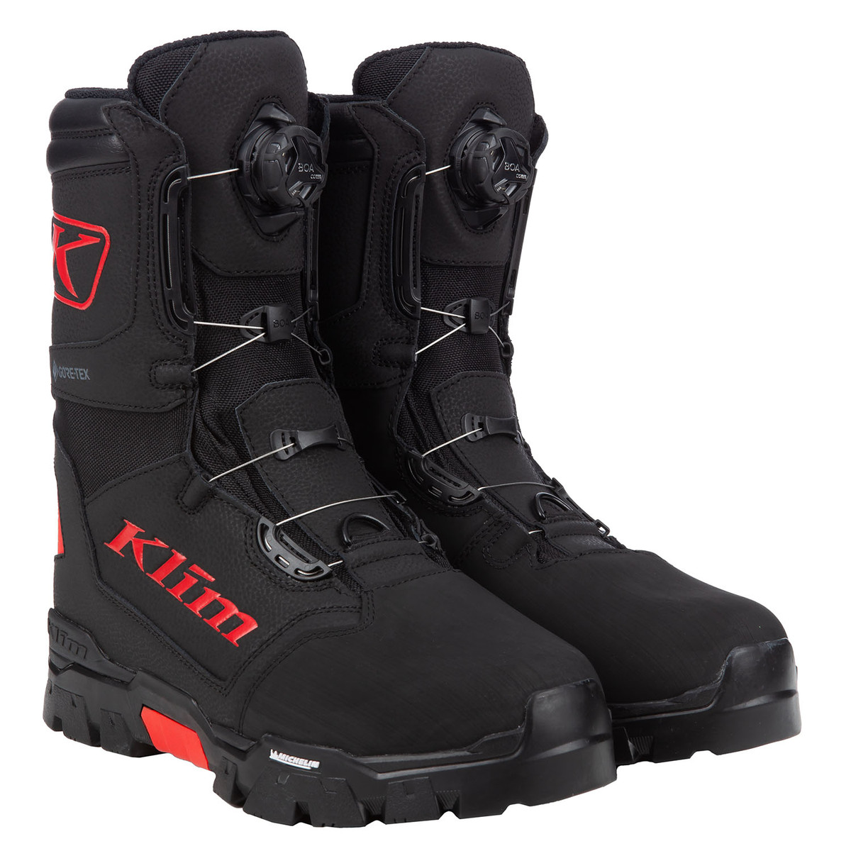 Снегоходные ботинки Klim Klutch GTX BOA Black - Fiery Red 3112-001-009-017 в интернет Магазине Аллигатор Красноярск
