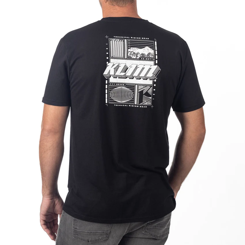 Футболка Klim Vision Tri-blend Tee Black - White 6753-000-130-002 в интернет Магазине Аллигатор Красноярск