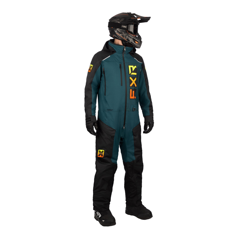 Комбинезон FXR Recruit без утеплителя (Black/Drk Steel/Inferno) в интернет Магазине Аллигатор Красноярск