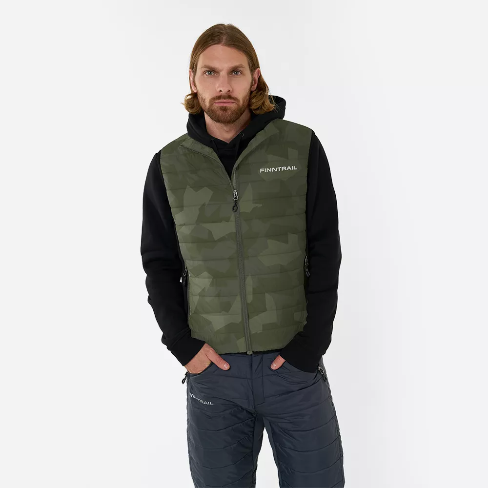 Жилет Finntrail с утеплителем Master VEST 1506 CamoShadowGreen в интернет Магазине Аллигатор Красноярск