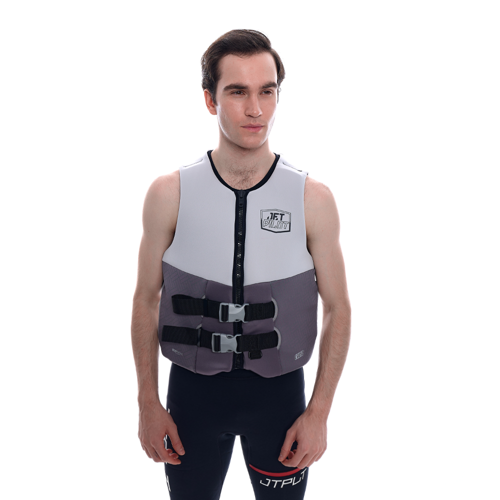 Спасательный жилет для гидроцикла неопрен мужской Jetpilot CAUSE MENS S-GRIP F/E ECO VEST GREY  в интернет Магазине Аллигатор Красноярск